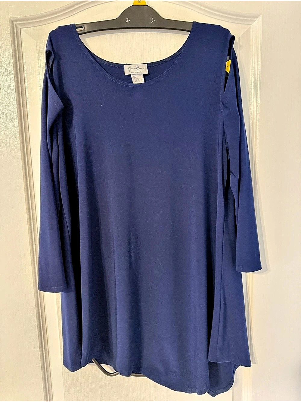 Clover & Harge Long Sleeve Tunic in Blue Top Size Medium Like New